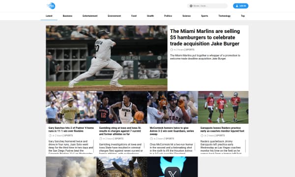 Fast News page
